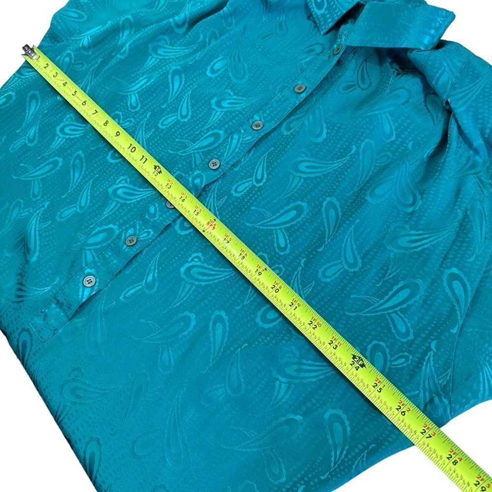 Vintage Schrader Sport Oversized Teal Green Mumu Women’s Size 20W - Picture 7 of 10